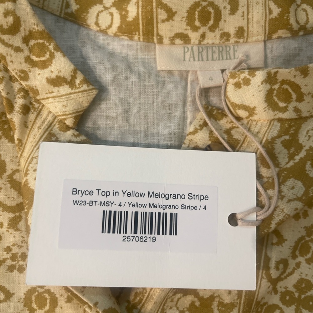 Parterre Floral Yellow Blouse - Picture 5 of 8